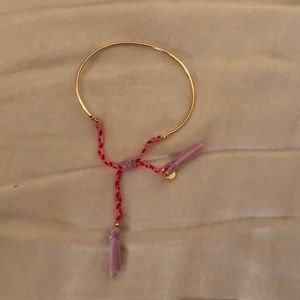 Stella & Dot Gold and Pink Wish Bracelet